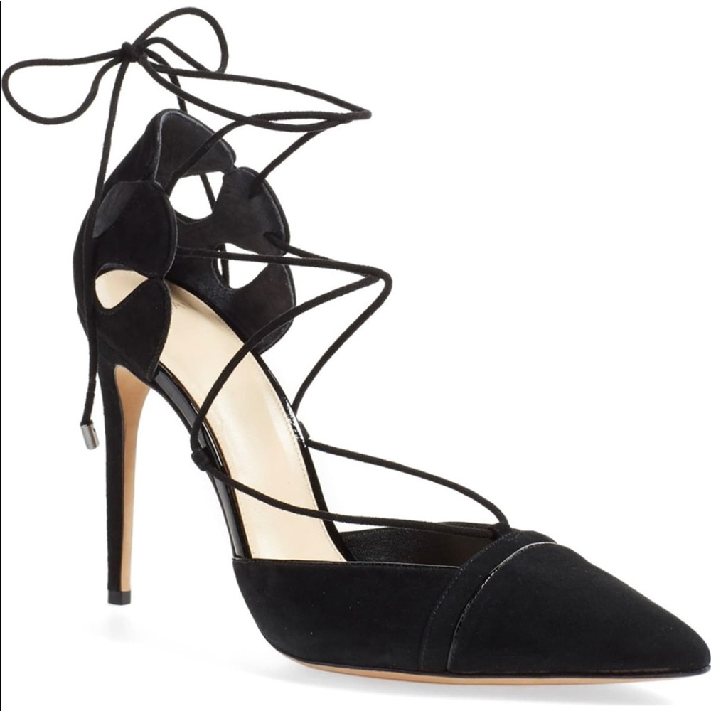 Rare Lace-Up Suede Luxury Pump Birman